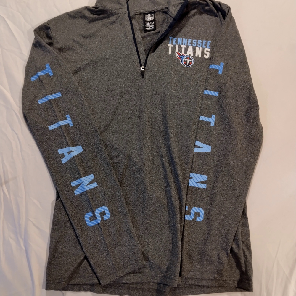NFL Team Apparel Heather Gray Zip-Up